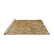 Sideview of Machine Washable Traditional Red Rug, wshtr2099