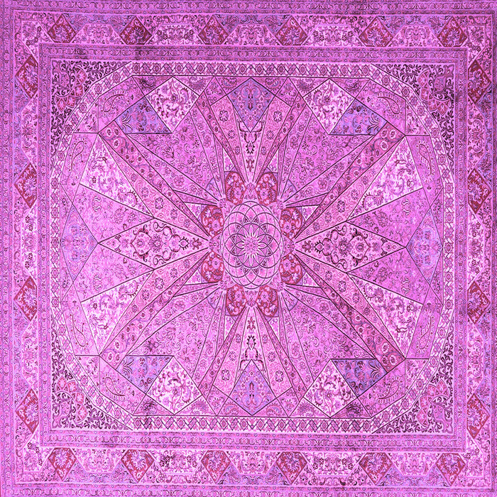 Square Persian Purple Traditional Rug, tr2099pur