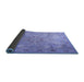 Sideview of Persian Blue Traditional Rug, tr2099blu