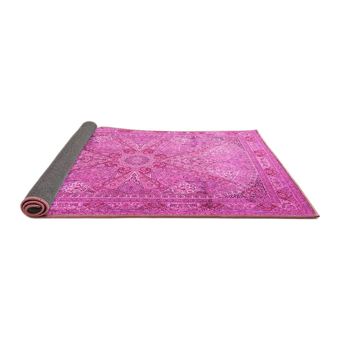 Sideview of Persian Pink Traditional Rug, tr2099pnk