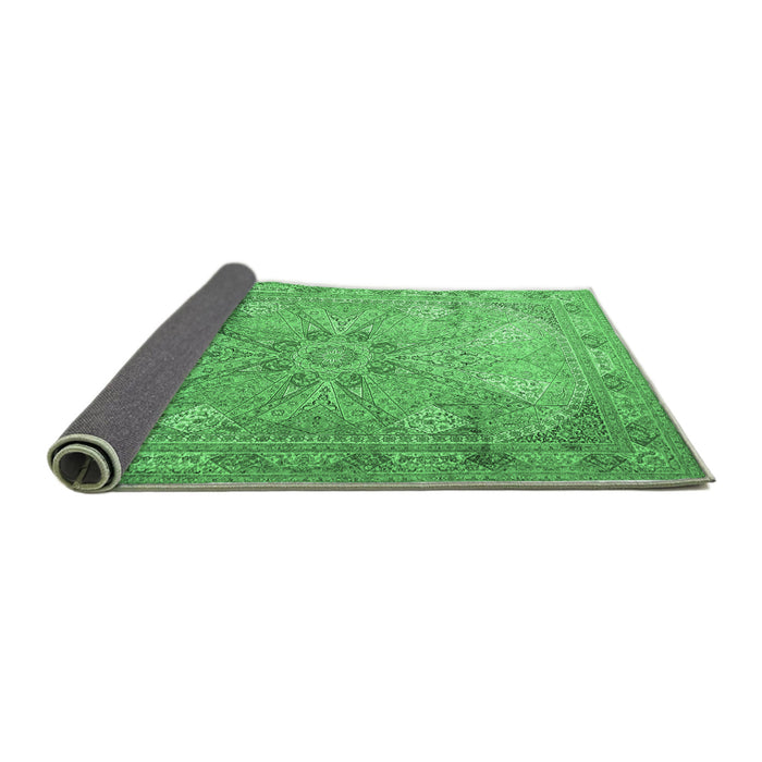 Sideview of Persian Emerald Green Traditional Rug, tr2099emgrn