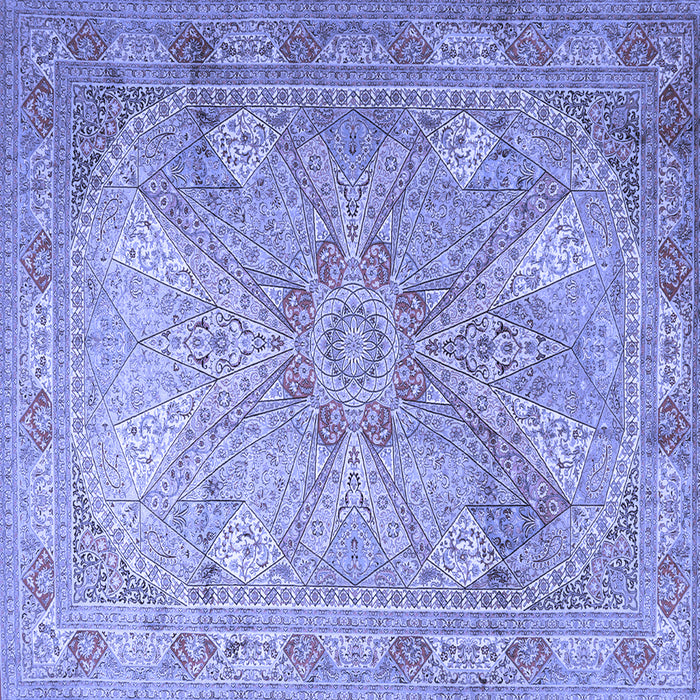 Square Persian Blue Traditional Rug, tr2099blu