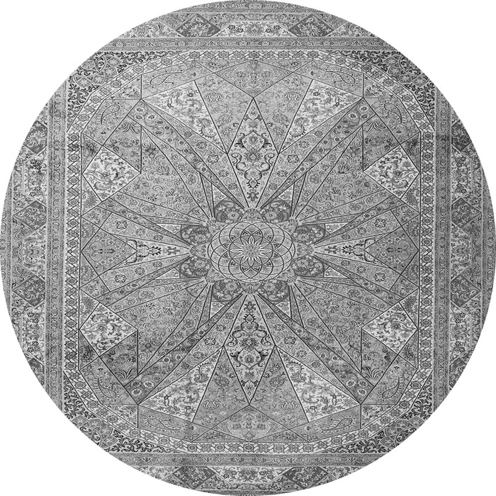 Square Persian Gray Traditional Rug, tr2099gry