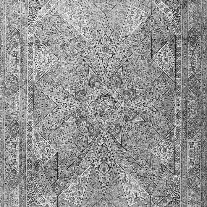 Serging Thickness of Machine Washable Persian Gray Traditional Rug, wshtr2099gry
