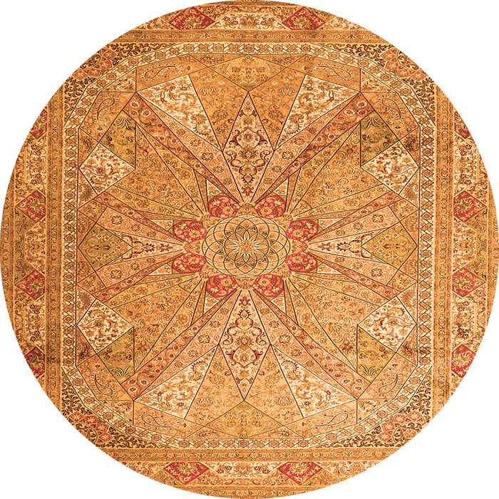 Machine Washable Persian Orange Traditional Area Rugs, wshtr2099org