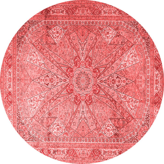 Machine Washable Persian Red Traditional Rug, wshtr2099red