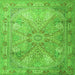 Serging Thickness of Persian Green Traditional Rug, tr2099grn