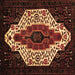 Square Persian Brown Traditional Rug, tr209brn