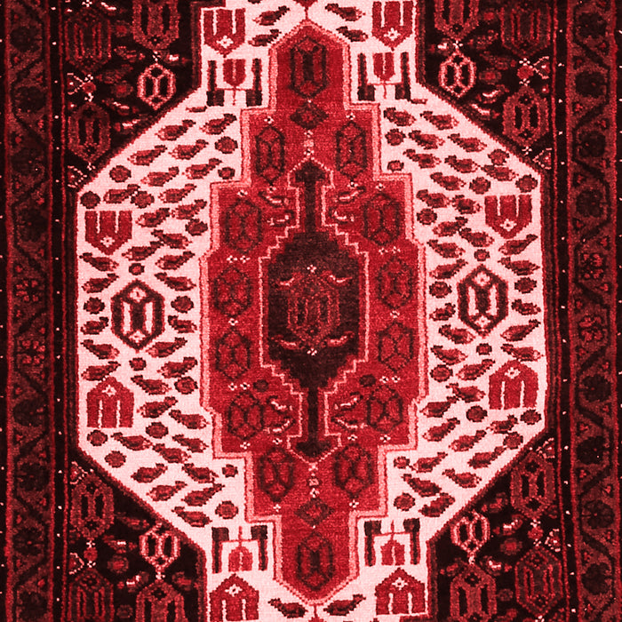 Machine Washable Persian Red Traditional Rug, wshtr209red