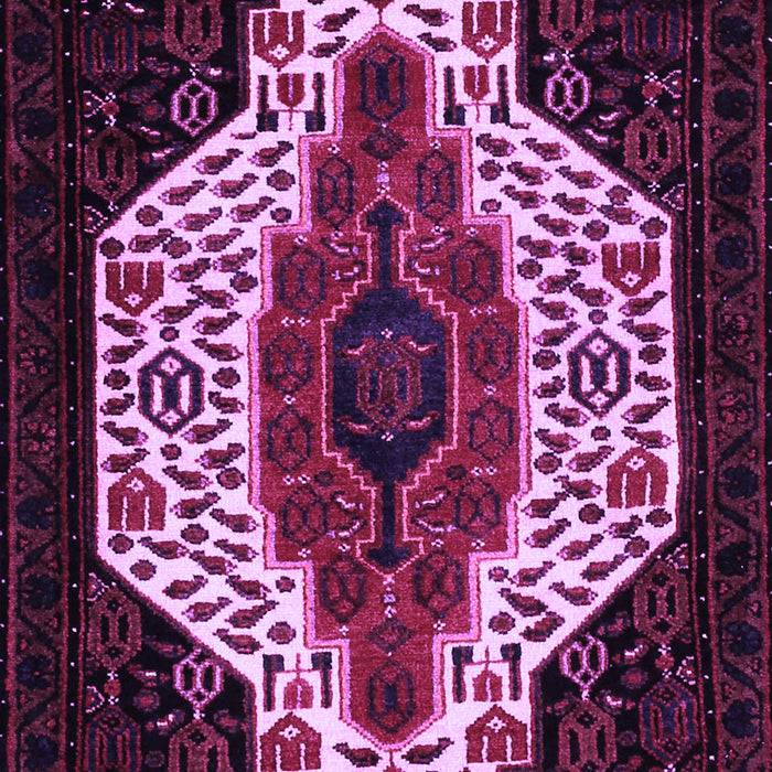 Machine Washable Persian Purple Traditional Area Rugs, wshtr209pur