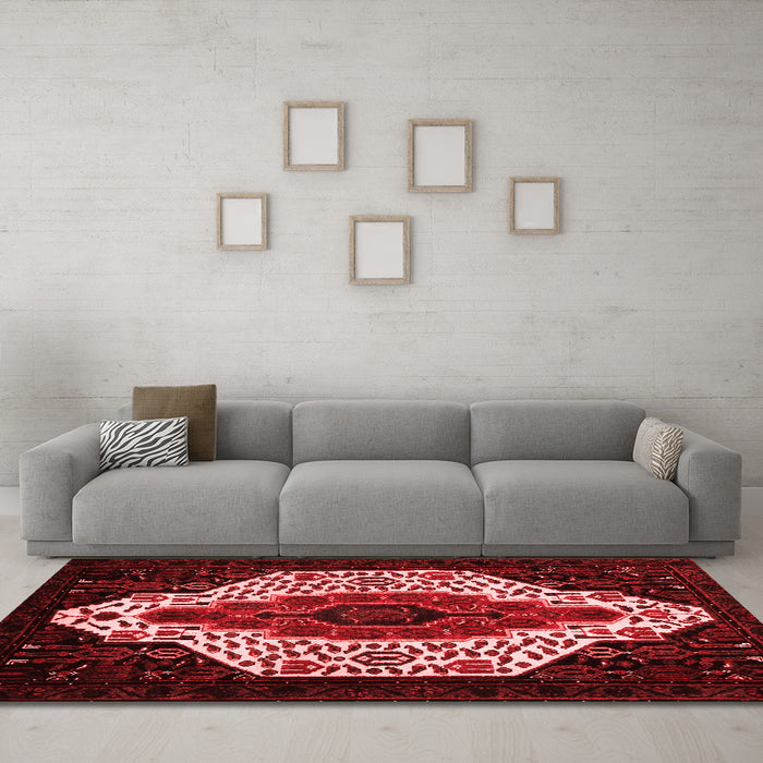 Traditional Red Washable Rugs