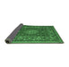 Sideview of Medallion Emerald Green Traditional Rug, tr20emgrn