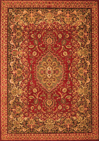 Medallion Orange Traditional Rug, tr20org