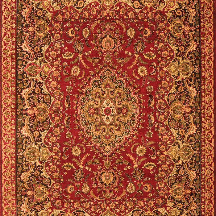 Medallion Orange Traditional Rug, tr20org