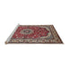 Sideview of Machine Washable Traditional Light French Beige Brown Rug, wshtr21