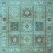 Square Persian Light Blue Traditional Rug, tr2100lblu