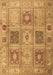 Machine Washable Persian Brown Traditional Rug, wshtr2100brn