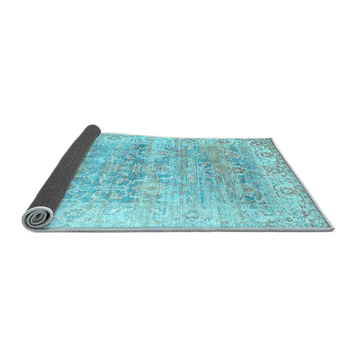 Sideview of Persian Light Blue Traditional Rug, tr2101lblu