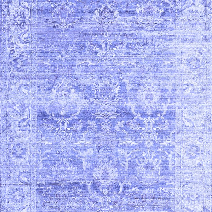 Machine Washable Persian Blue Traditional Rug, wshtr2101blu