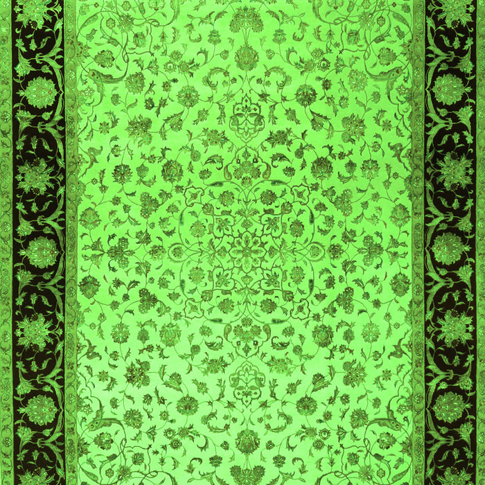 Oriental Green Traditional Rug, tr2102grn