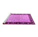 Sideview of Machine Washable Oriental Purple Traditional Area Rugs, wshtr2102pur