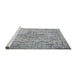 Sideview of Machine Washable Traditional Platinum Gray Rug, wshtr2103