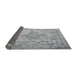 Sideview of Traditional Platinum Gray Persian Rug, tr2103