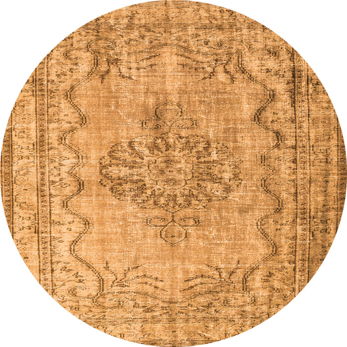 Machine Washable Persian Orange Traditional Area Rugs, wshtr2103org