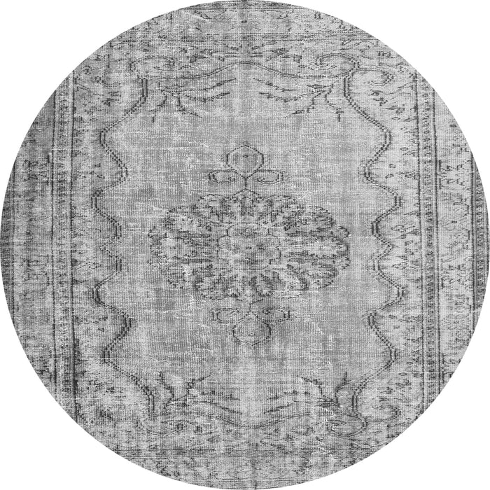 Square Persian Gray Traditional Rug, tr2103gry
