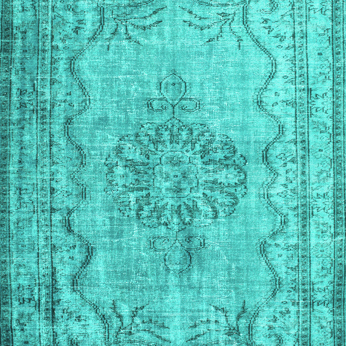 Machine Washable Persian Turquoise Traditional Area Rugs, wshtr2103turq