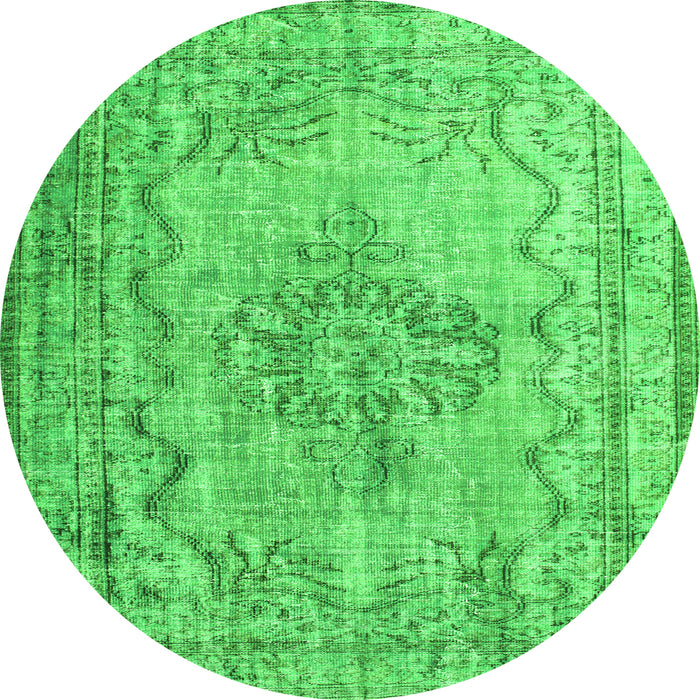 Machine Washable Persian Green Traditional Area Rugs, wshtr2103grn