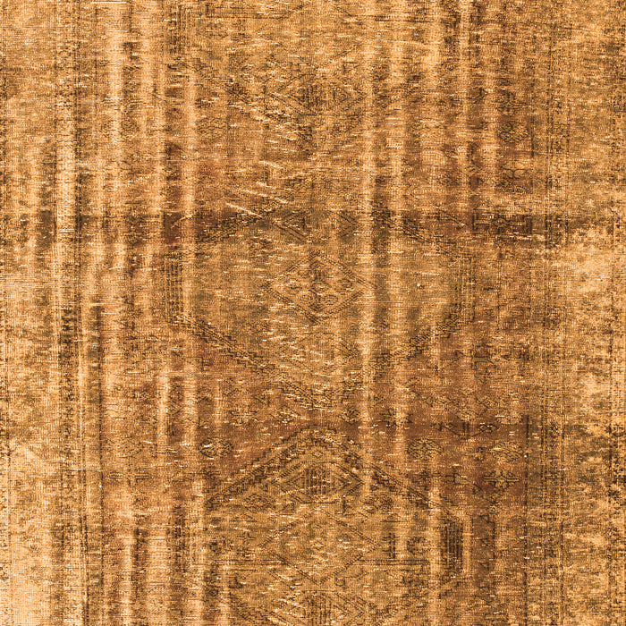 Serging Thickness of Machine Washable Persian Orange Traditional Area Rugs, wshtr2104org