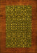 Machine Washable Persian Yellow Traditional Rug, wshtr2105yw