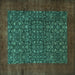 Square Persian Turquoise Traditional Rug, tr2105turq