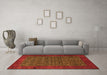 Machine Washable Persian Orange Traditional Area Rugs in a Living Room, wshtr2105org