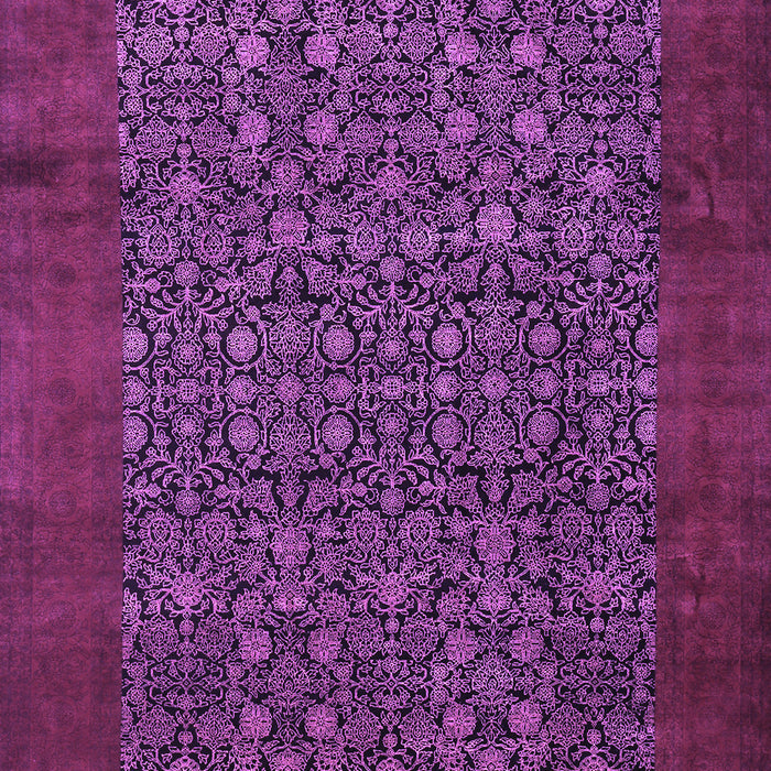 Machine Washable Persian Purple Traditional Area Rugs, wshtr2105pur