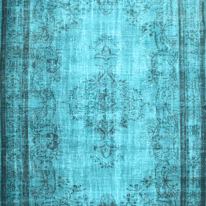 Machine Washable Persian Light Blue Traditional Rug, wshtr2106lblu
