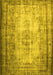 Machine Washable Persian Yellow Traditional Rug, wshtr2106yw