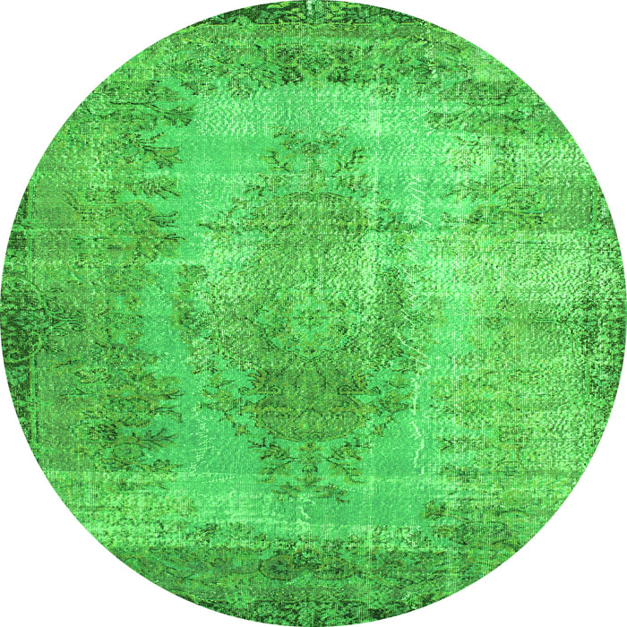 Machine Washable Persian Green Bohemian Area Rugs, wshtr2107grn