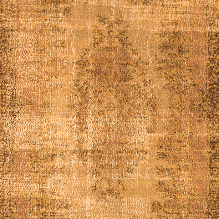 Serging Thickness of Machine Washable Persian Orange Bohemian Area Rugs, wshtr2107org