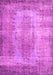 Machine Washable Persian Pink Bohemian Rug, wshtr2107pnk