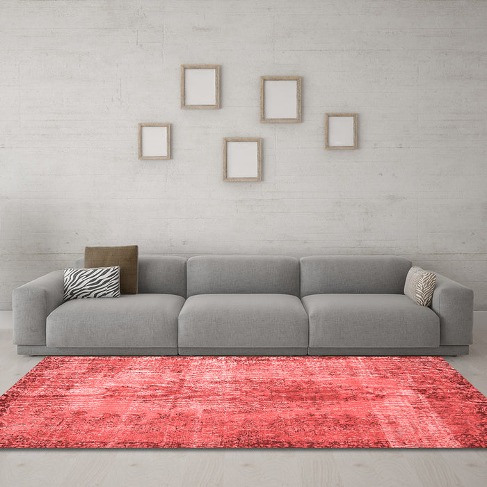 Bohemian Red Washable Rugs