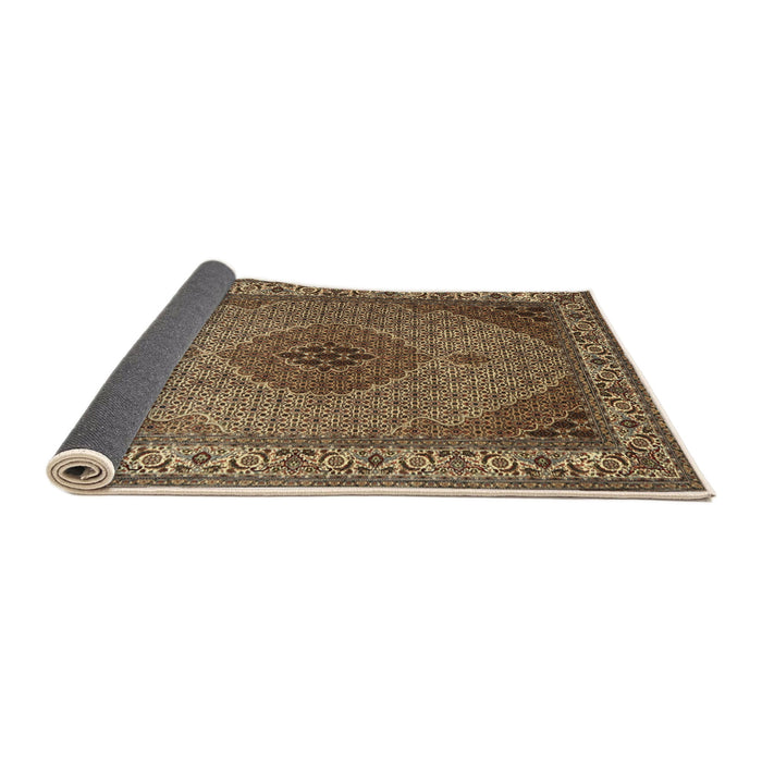 Sideview of Traditional Brown Medallion Rug, tr2108