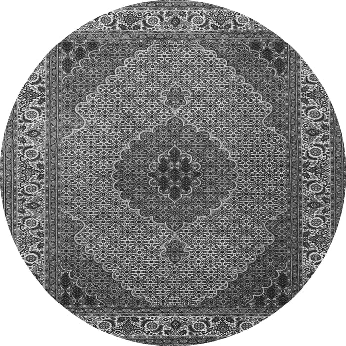 Square Medallion Gray Traditional Rug, tr2108gry