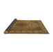 Sideview of Medallion Brown Traditional Rug, tr2108brn