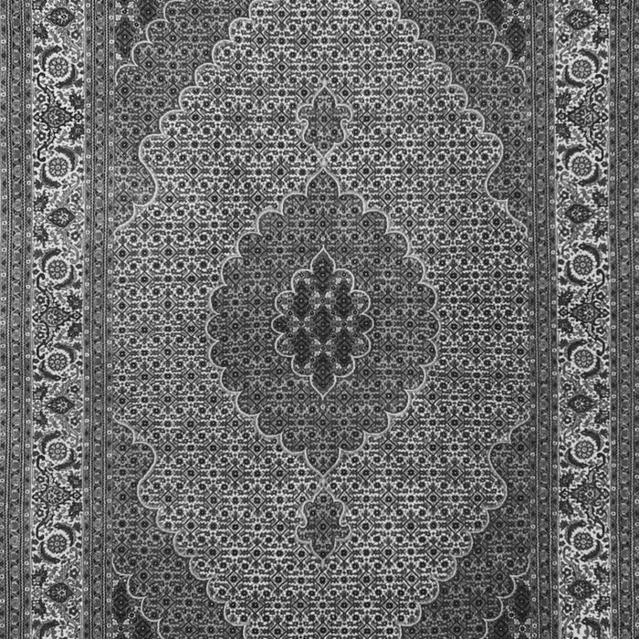 Serging Thickness of Machine Washable Medallion Gray Traditional Rug, wshtr2108gry