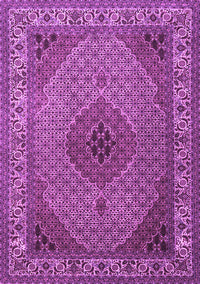 Medallion Purple Traditional Rug, tr2108pur