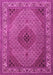 Medallion Pink Traditional Rug, tr2108pnk