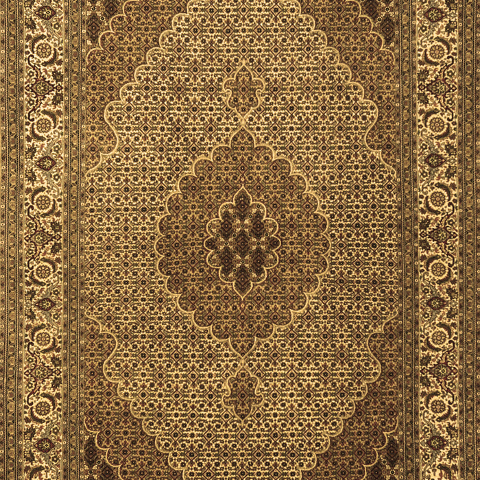Medallion Brown Traditional Rug, tr2108brn