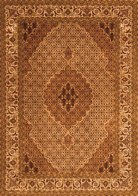 Medallion Orange Traditional Rug, tr2108org